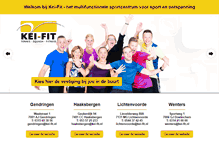 Tablet Screenshot of kei-fit.nl